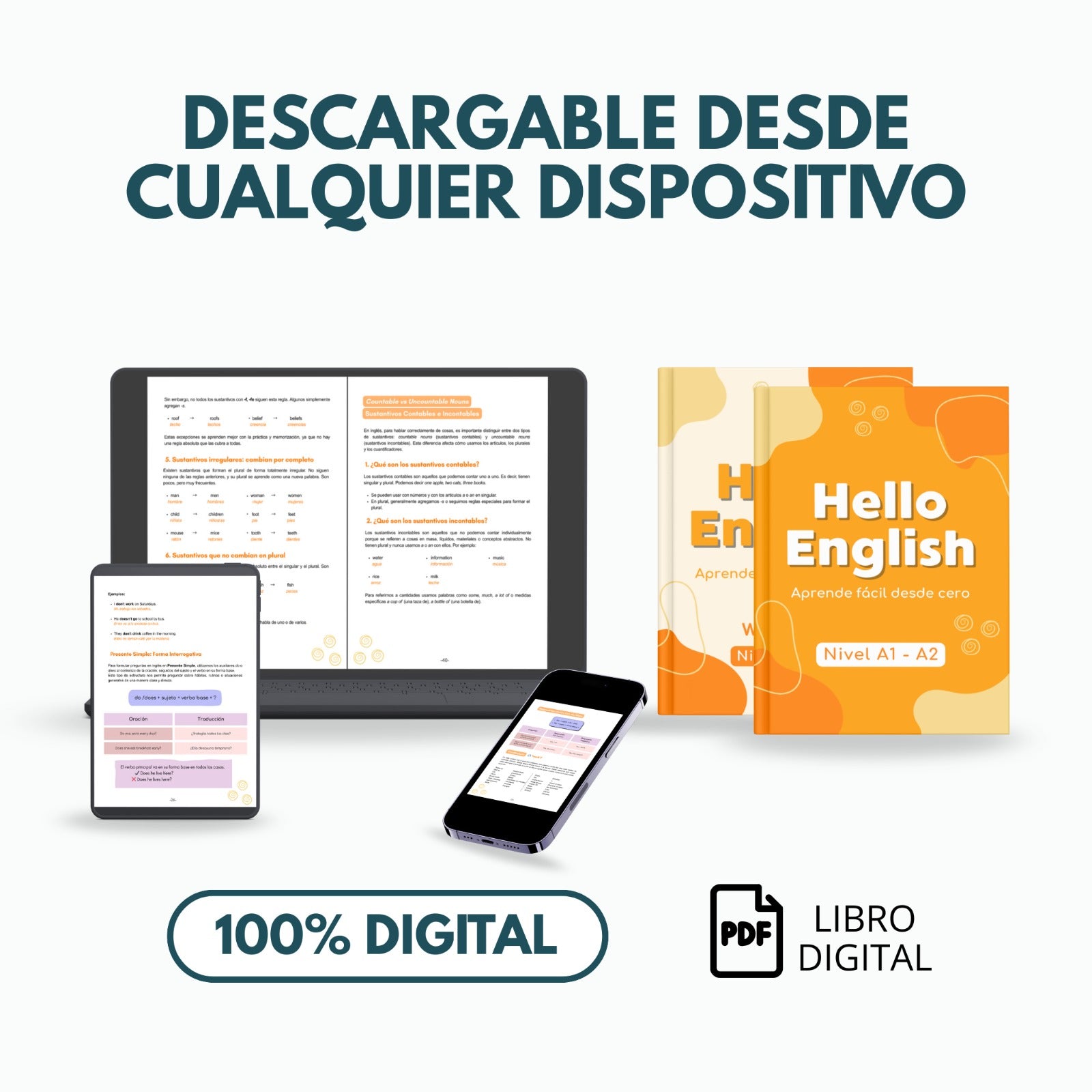 Hello English – Pack Inglés Esencial (A1–A2)